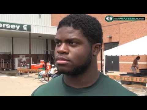 MSU freshman DL Enoch Smith Jr. talks his freshman moment, Dantonio, & Coach Mannie