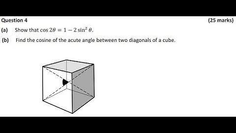 Question 4 solutions for 2019 leaving cert Paper 2 higher level