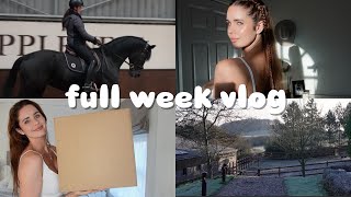 weekly vlog at home: riding gee, work, meetings, photoshoots and more...