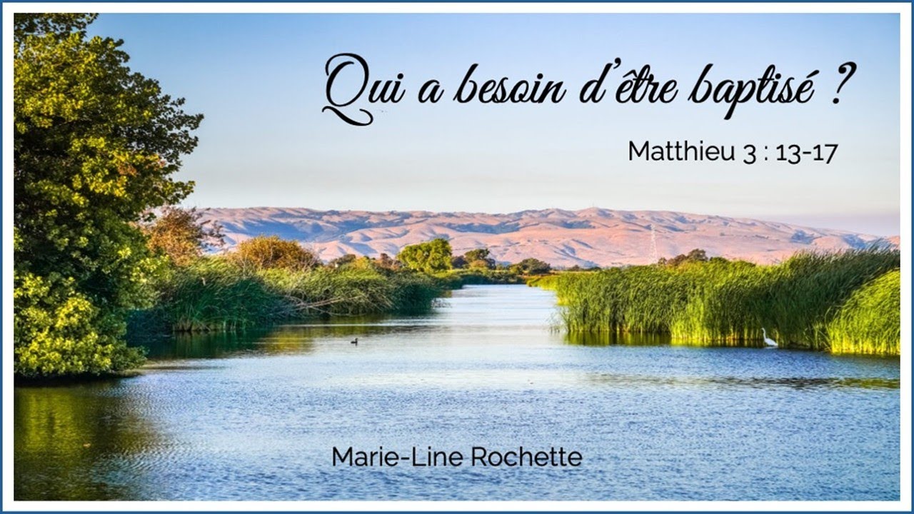 Qui a besoin d'être baptisé ?