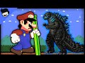 Mario bros vs godzilla mayhem mario cartoon animation