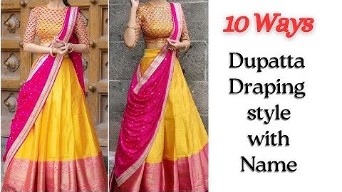 😱Dupatta Draping Style for Lehenga || Dupatta Draping Styles for Lehenga || Dupatta Draping style