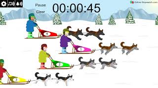 2 Minute Christmas Dog Race Timer