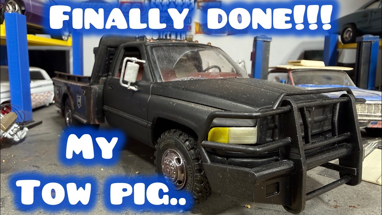 Закончил свою модель буксировочного автомобиля Tow Pig 1Ton Dodge Ram Model Car Truck.