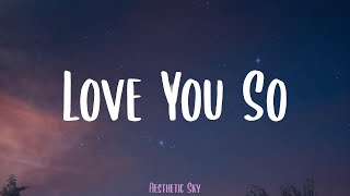 The King Khan & BBQ Show - Love You So (Lyrics)