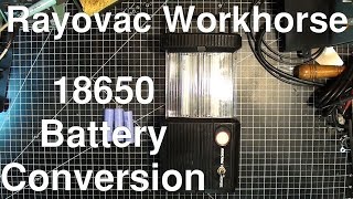 1988 Rayovac Workhorse Lantern 18650 Battery Conversion