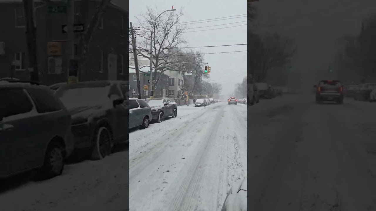 Snow Blankets Boro Park's 12th Ave. Sunday January 25 2026