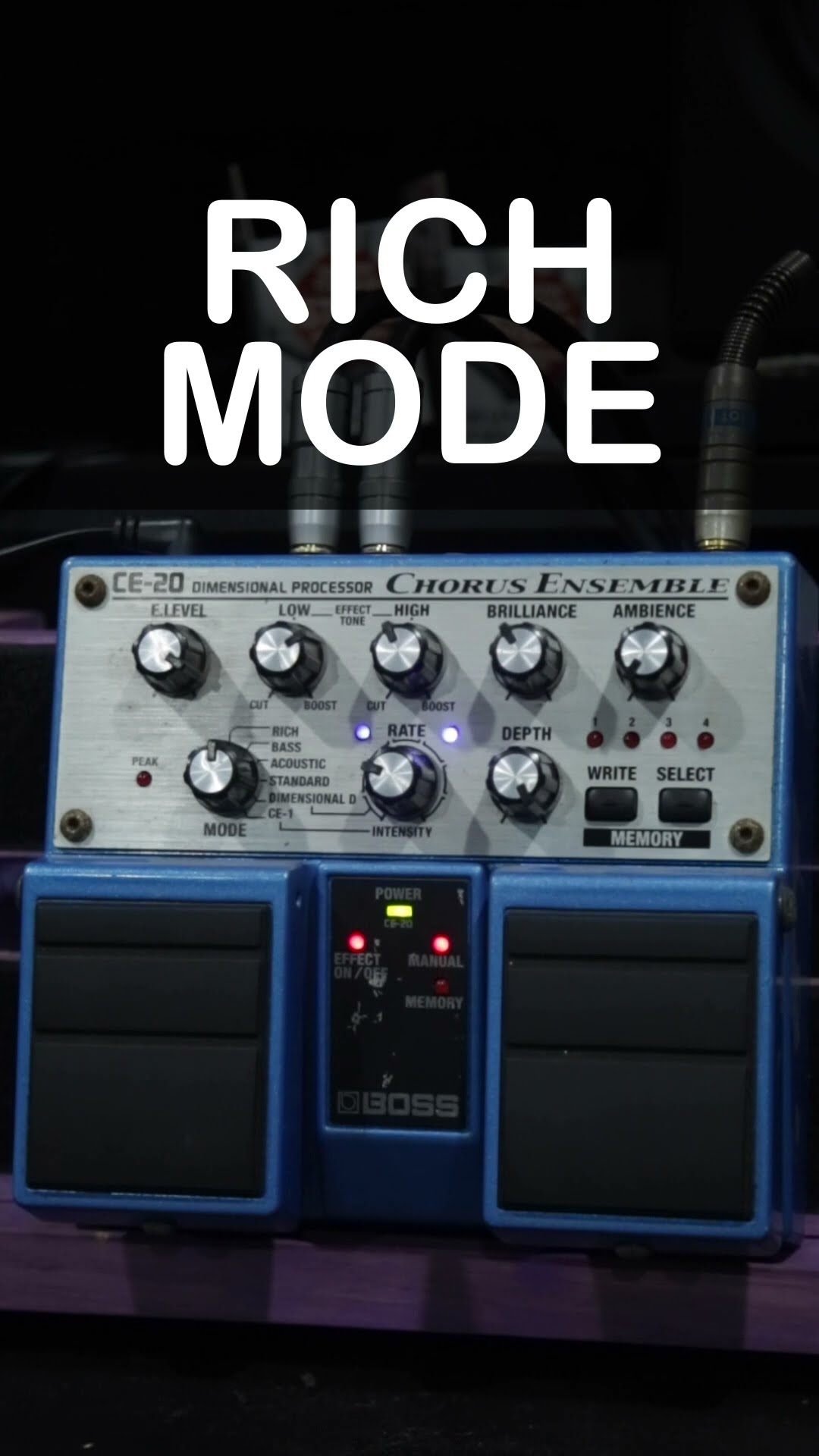 BOSS CE-20 is the best chorus pedal - Rich Mode #choruspedal