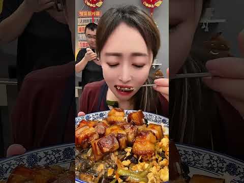 【ASMR】【MUKBANG】 | CHINESE FOODS | DELICIOUS 東坡肉 - PORK BELLY EATING SHOW