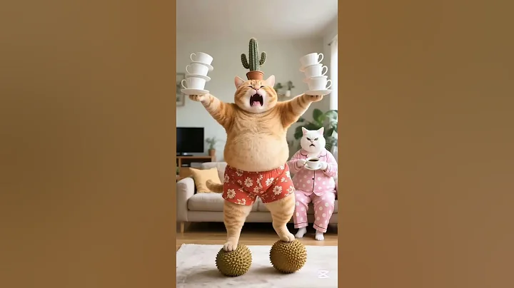 Video 11637651: funnycatvideos cat, funny cat cartoon, funny golden cat