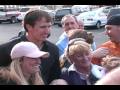 Drew Brees visits Sam&#39;s Bar &amp; Grille in Blackwood, NJ