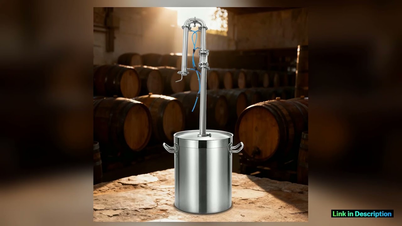 Stainless Steel Alcohol Distiller Column Kit 2 Inch Copper Mesh Sight Glass for Home Brewing