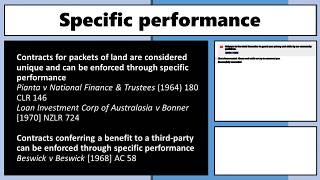 LA1106 Specific Performance