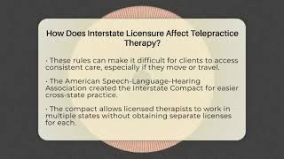 How Does Interstate Licensure Affect Telepractice Therapy? - Communicate Clearly Together
