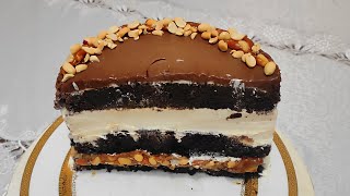 Incredibly delicious cake &quot;Snickers&quot;. This is a bomb | Невероятно вкусный торт &quot;Сникерс&quot;. Это БОМБА