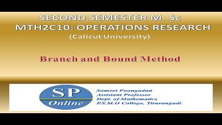 Branch and Bound method