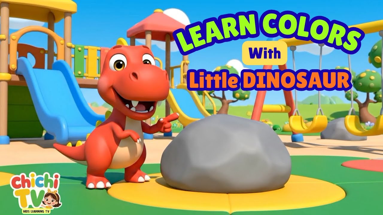 Learn Colors with Little Dinosaur! 🦖 Guess the Color Game for Kids | Chichi Kids Learning TV