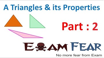 Maths Triangle and Its Properties part 2 (Types of Triangle) CBSE Class 7  Mathematics VII