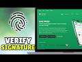 How To Verify A Signature On A Document Using UAE Pass (2026) - Full Guide
