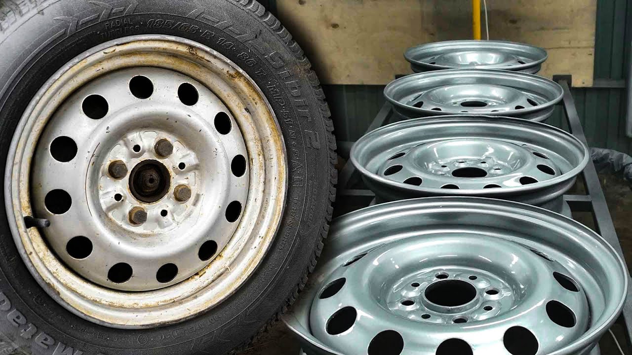 КРАСИМ ШТАМПОВАННЫЕ ДИСКИ. - YouTube