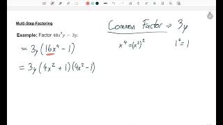 Multi-Step Factoring