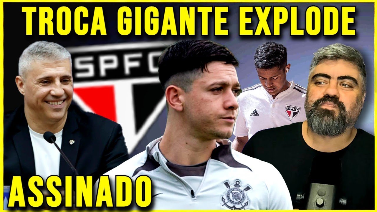 TROCA BOMBÁSTICA!!! SÃO PAULO ASSINA COM CRAQUE SE FORÇANDO! ANUNCIO DE RENOVAÇÃO! SPFC MUDOU TUDO!