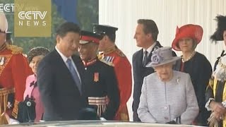 Queen Elizabeth II hosts welcoming ceremony for Xi Jinping