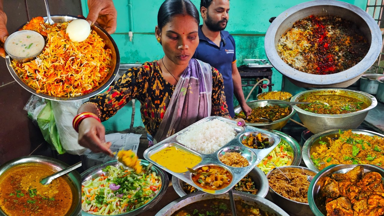 Unlimited Veg & NonVeg Thali Rs.70/-Only | Best Unlimited Meal In Cuttack | Street Food India