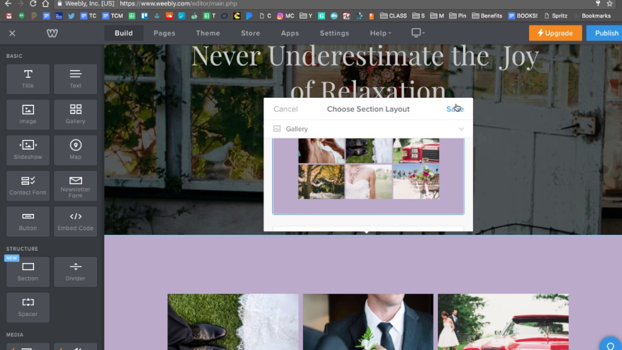 Учебное пособие: Начало работы с Weebly