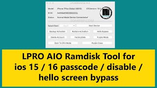iPhone IOS15 Disable / Passcode / Hello Screen Bypass Guide