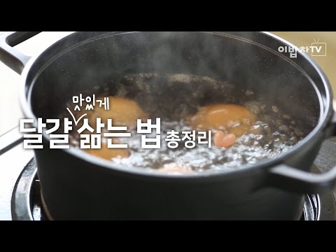   달걀 맛있게 삶는 법 총정리 쿠킹노하우