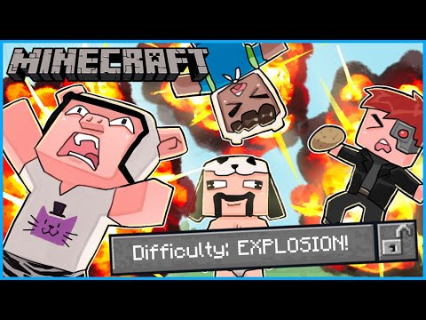 Minecraft but everything EXPLODES for no reason...