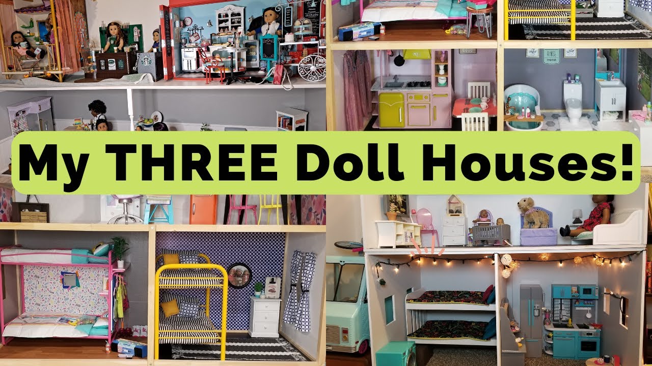 All THREE of my American Girl Doll Houses! (a longawaited tour) YouTube