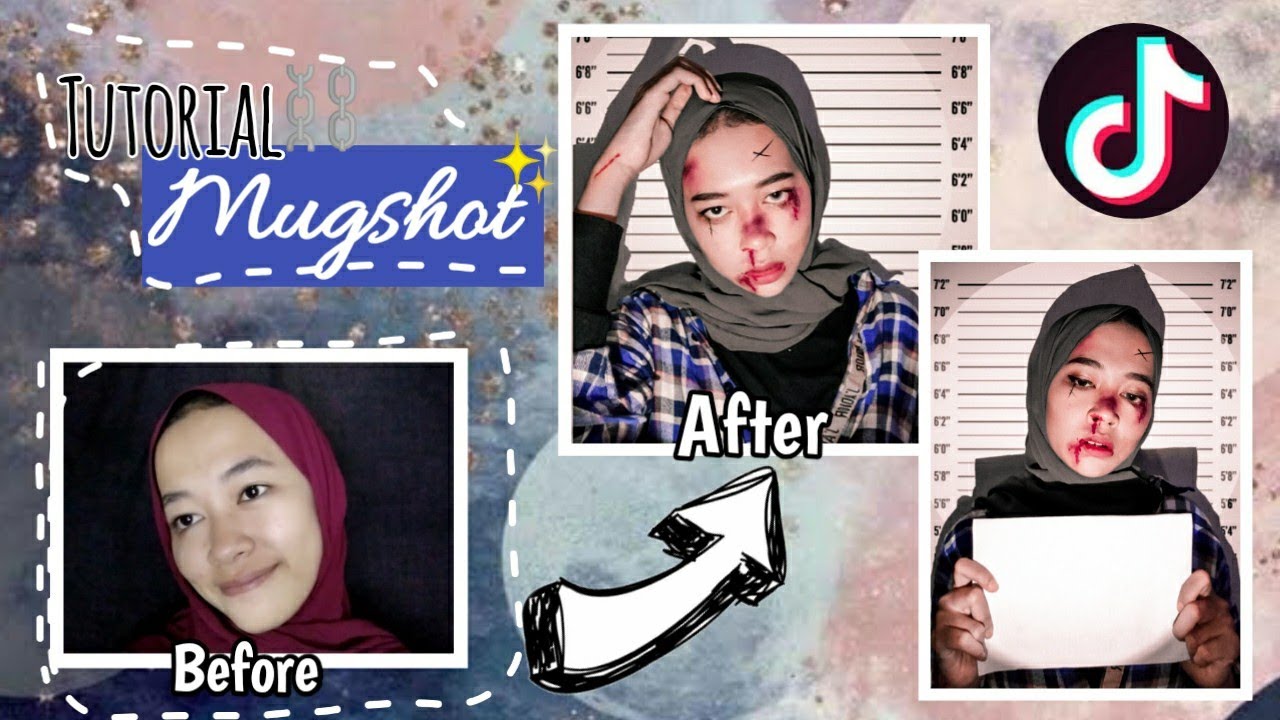 MUGSHOT CHALLENGE TUTORIAL|| MAKEUP VIRAL TIKTOK MAFIA😆🥴⛓️