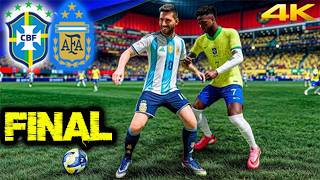 FINAL COPA DO MUNDO! BRASIL X ARGENTINA ! GOGOSZ PATCH ULTRA REALISTA! PES 2021 !