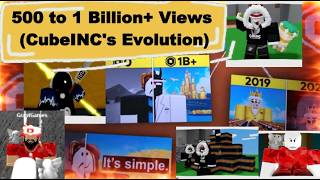 The 5-Year Journey From 500 to 1 BILLION+ Views (CubeINC Channel Evolution)