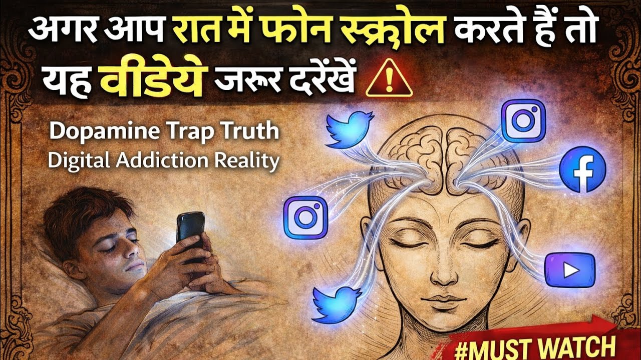 रात 2 बजे फोन स्क्रोल करने की आदत आपकी जिंदगी बर्बाद कर रही है | Dopamine Trap Truth | 