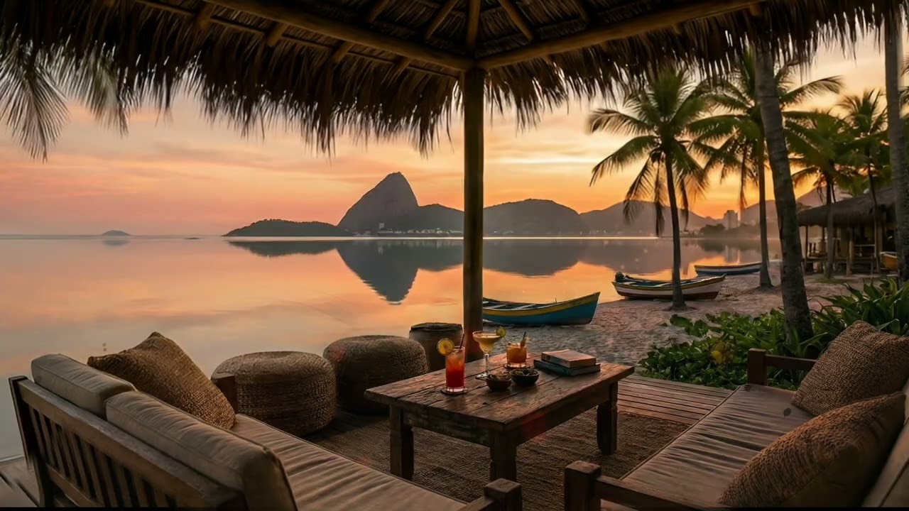 Soft Bossa Nova-Cafe & Lounge Ambience #music #relaxing #ambient #sunset #study #jazz #calm #sleep