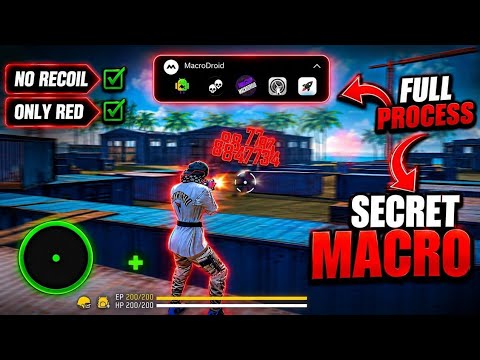 Free Fire New Android Macro📱Tutorial  | Macro Droid Headshot Macro 📂