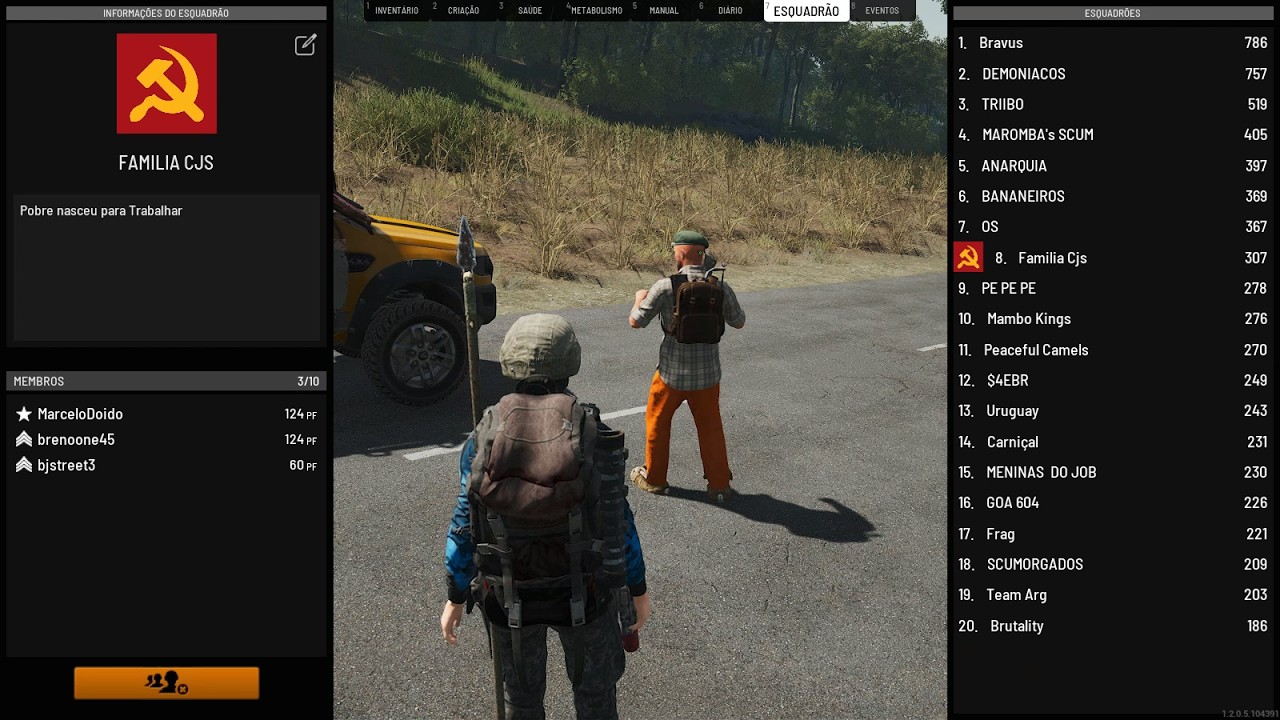 SCUM Em Busca do Novo Aliado e o Primeiro Teste no PVP #10 EP GFN ABYA