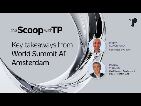 The Scoop with TP: AI trends emerging from the World Summit AI - YouTube