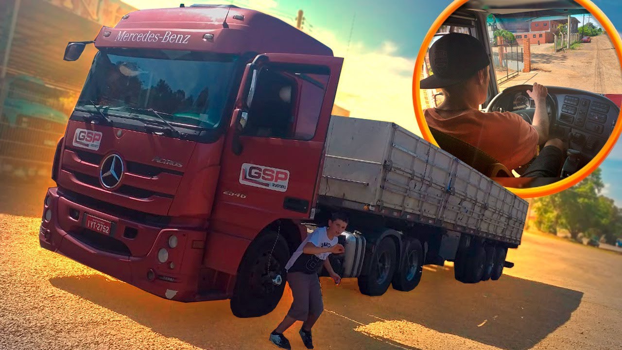 MINHA PRIMEIRA VEZ DIRIGINDO UMA CARRETA! - YouTube