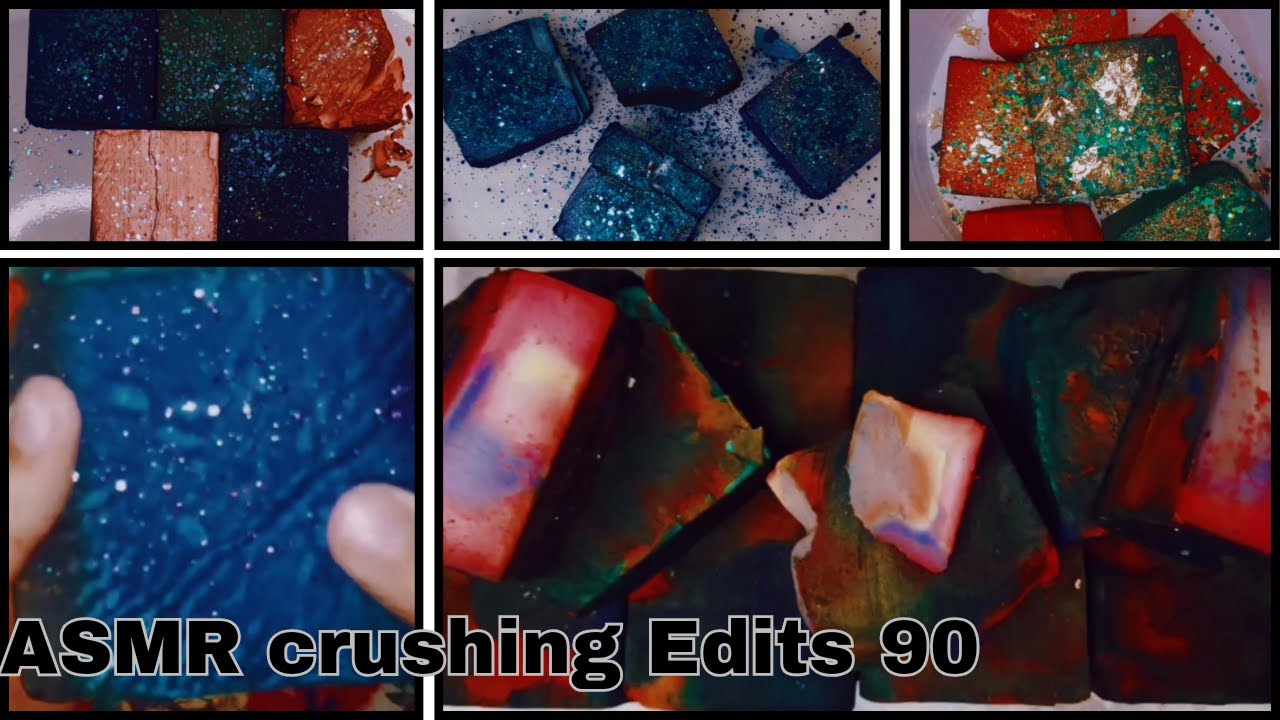VIBRANT DYED GYM CHALK | ASMR | GYM CHALK EDITS | SATISFYING | POWDERY ...