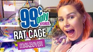 .99 Cent Store RAT CAGE DIY MAKEOVER | KristenLeannimal