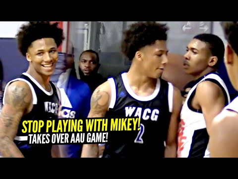 "STOP Playing w/ Him!!" Mikey Williams Loses His MIND & Throws Down DISRESPECTFUL Dunk!!