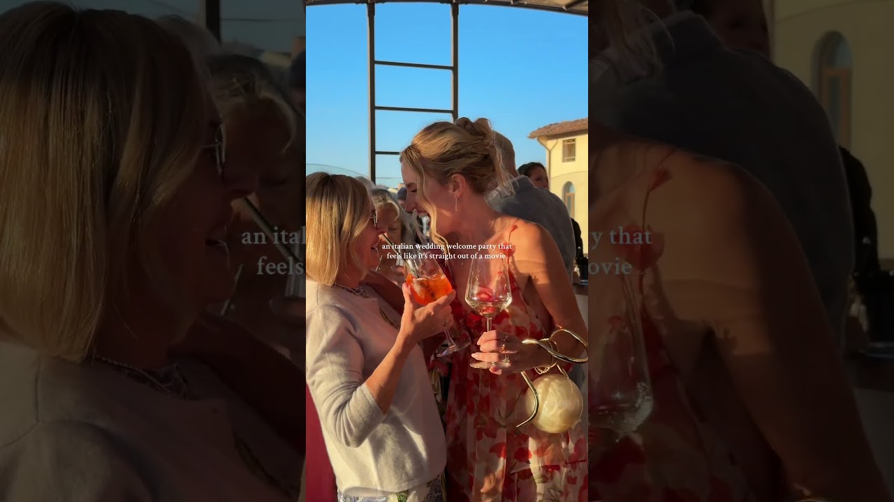 Наша приветственная свадебная вечеринка в Италии 