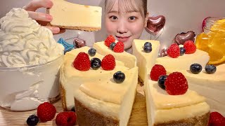 ASMR 冷凍チーズケーキ Frozen Cheesecake【日本語字幕】【咀嚼音/ Mukbang/ Eating Sounds】
