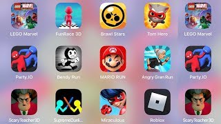ScaryTeacher3D,BendyRun,Roblox,Miraculous,AngryGran,MarioRun,TomHero,BrawlStars,FunRace3D,LegoMarvel screenshot 5