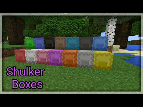 Shulker Boxes Mod Showcase - Minecraft PE