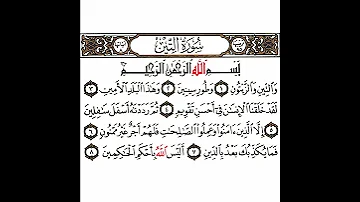 سورة التين تكرار كيفي من والتين والزيتون إلى أليس الله بأحكم الحاكمين 